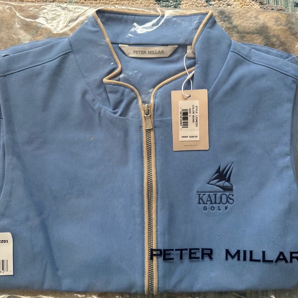 Peter Millar Light Blue Golf Vest